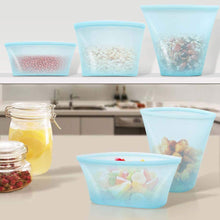Cargar imagen en el visor de la galería, Set de 8 bolsas de silicona reutilizables
