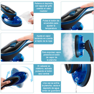 Plancha en seco y vapor Dryron